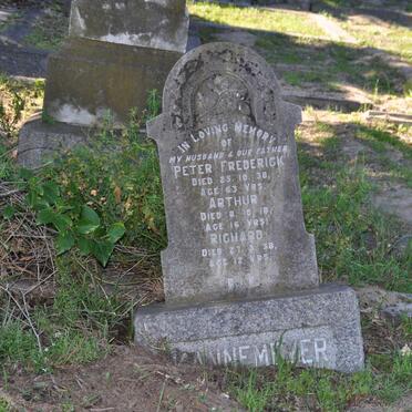 KANNEMEYER Peter Frederick -1938 :: KANNEMEYER Arthur -1918 :: KANNEMEYER Richard -1938