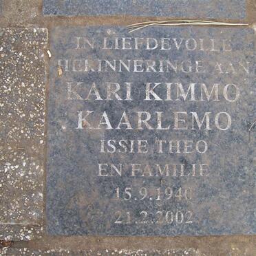 KAARLEMO Kari Kimmo 1940-2002