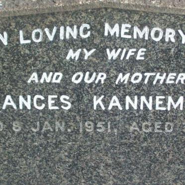 KANNEMEYER Frances -1951 