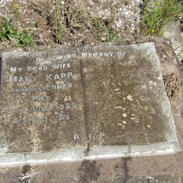 KAPP Mary nee KICHNER -1955 :: KAPP Michael 1887-19?7