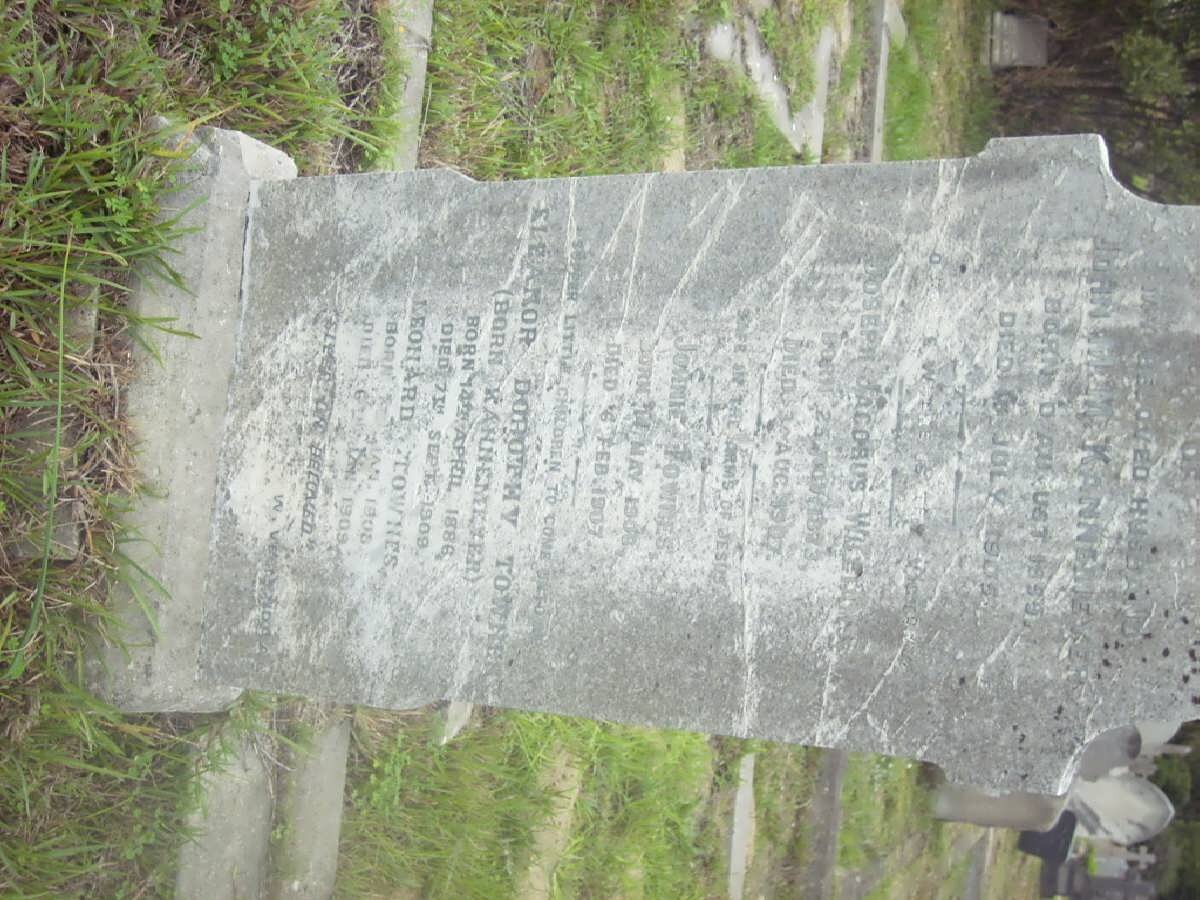 KANNEMEYER John M.M. 1859-1905 :: WILLIAMS Joseph Jacobus 1873-1907