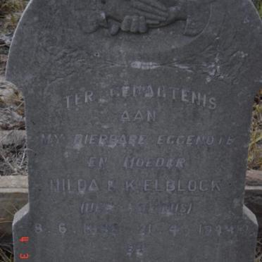 KIELBLOCK Hilda E. nee LOFTUS 1888-1944 :: STEMMET Hilda