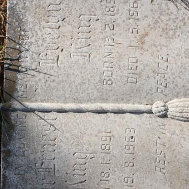 KING Arthur Ernest 1891-1963 &amp; Evelyn 1893-1967