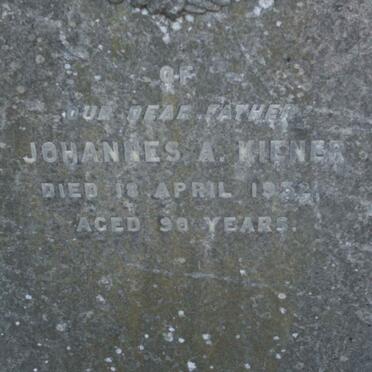 KIENER Johannes A.  -1932 
