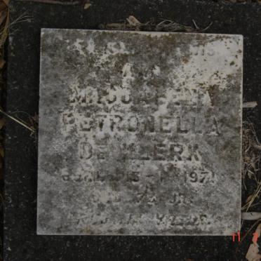 KLERK Magdalena Petronella, de -1971