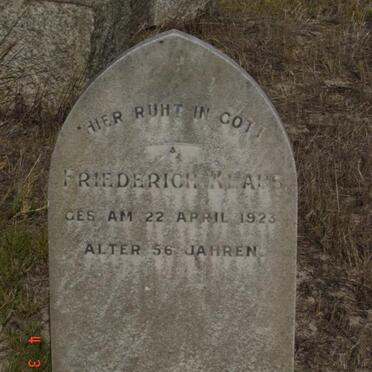 KLAUS Friederich -1923