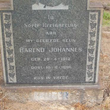 KRUGER Barend Johannes 1912-1961