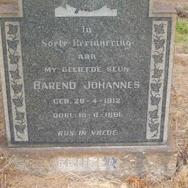 KRUGER Barend Johannes 1912-1961