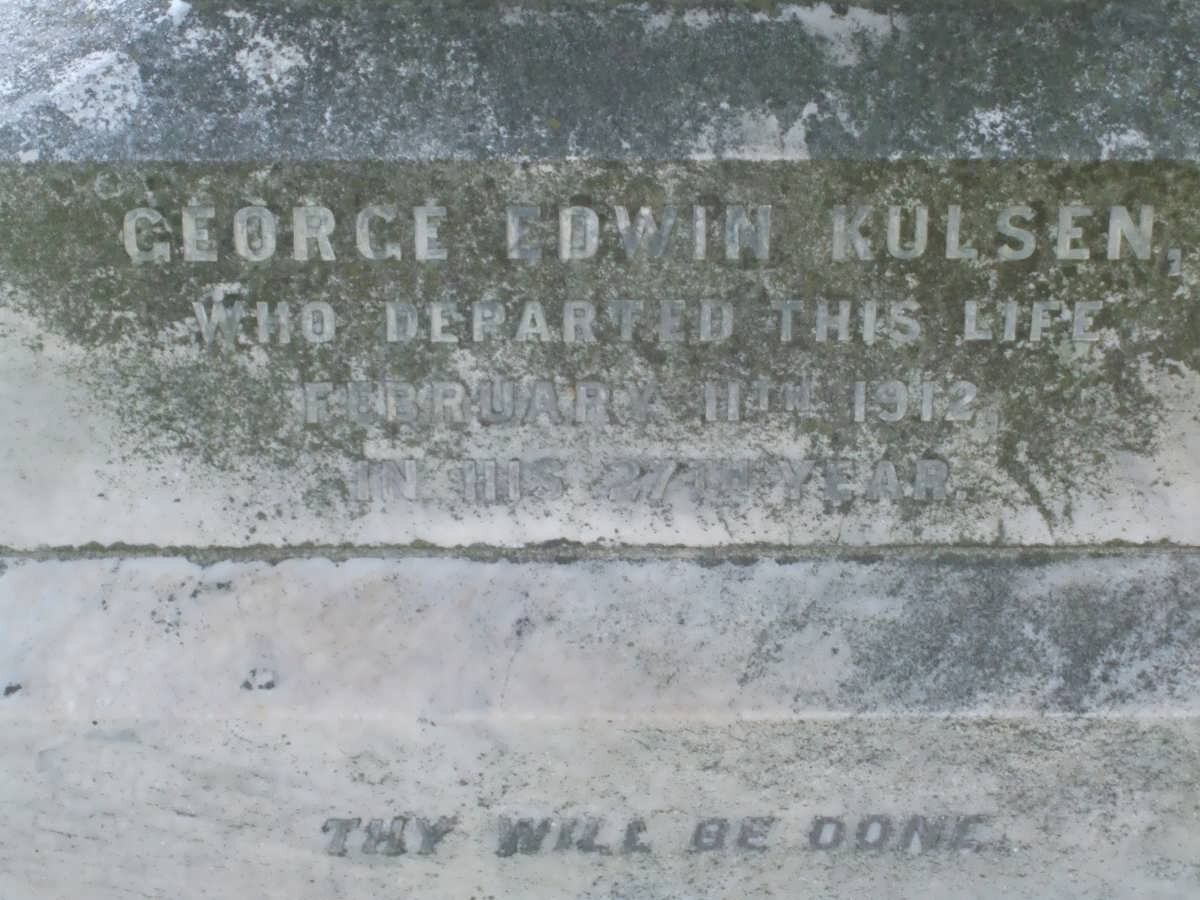 KULSON George Edwin -1912