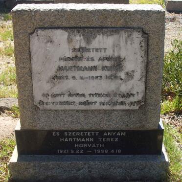 KURT Hartmann 1913-1963 :: HORVATH Hartmann Terez 1921-1998