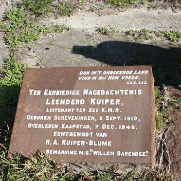KUIPER Leenderd 1910-1946
