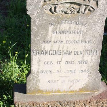 KUYL Francois, van der 1876-1945