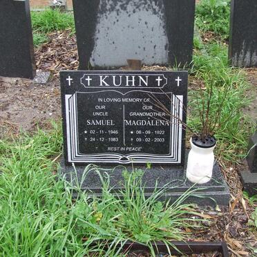 KUHN Samuel 1946-1983 &amp; Magdalena 1922-2003