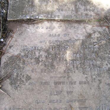 KUNZ James Henry 1841-1903