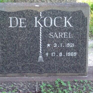 KOCK Sarel, de 1921-1969