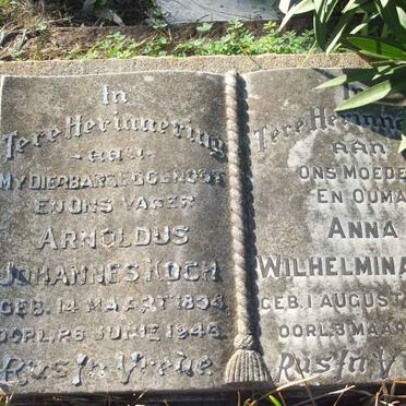 KOCH Arnoldus Johannes 1894-1946 &amp; Anna Wilhelmina 1895-1980