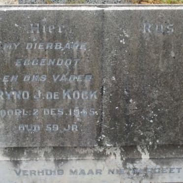 KOCK Ryno J., de -1955