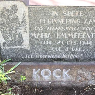 KOCK Maria Emmerentia -1946