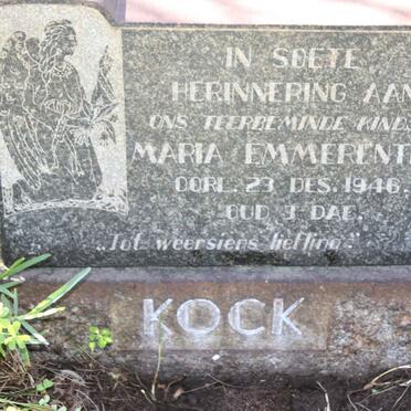 KOCK Maria Emmerentia -1946
