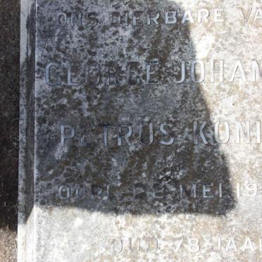 KONING George Johannes Petrus -1935 &amp; Annie Rachellina VERWEY -1953