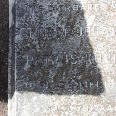 KONING George Johannes Petrus -1935 &amp; Annie Rachellina VERWEY -1953