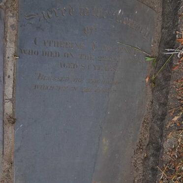 LAWRENCE Catherine -188?