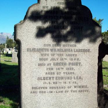 LANGDON Edward -1918 &amp; Elizabeth Wilhelmina 1852-1920 :: LEA Albert Edmund 1883-1952