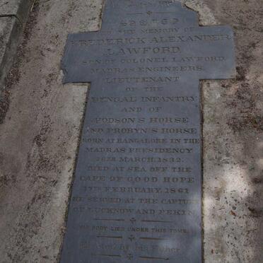 LAWFORD Frederick Alexander 1832-1861