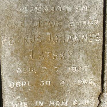 LATSKY Petrus Johannes 1907-1966
