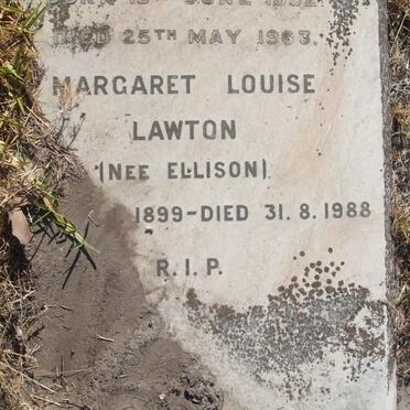 LAWTON Margaret Louise nee ELLISON 1899-1988