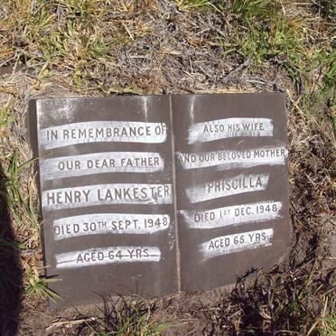 LANKESTER Henry -1948 &amp; Priscilla -1948
