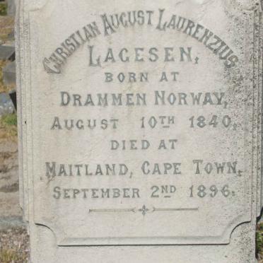 LAGESEN Christian August Laurenzius 1840-1896