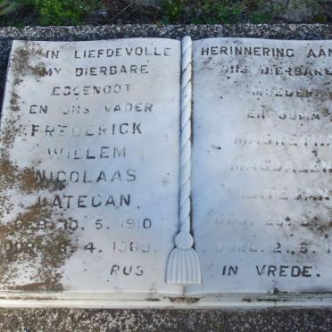 LATEGAN Frederick Willem Nicolaas 1910-1969 &amp; Magretha Magdalena 1918-1996