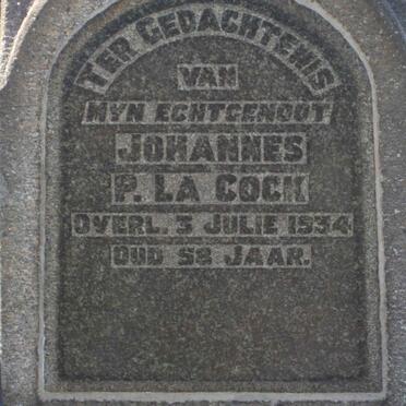 COCK Johannes P., la -1934