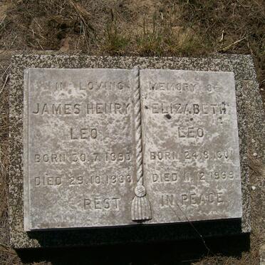 LEO James Henry 1893-1968 &amp; Elizabeth 1901-1969