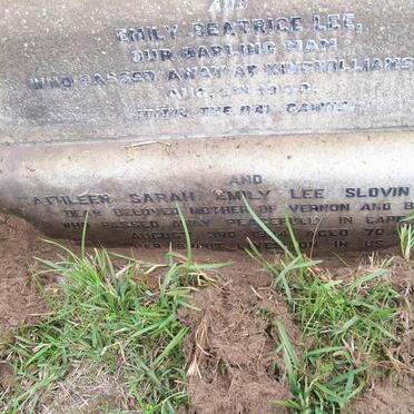 LEE Emily Beatrice -1940 :: SLOVIN Kathleen Sarah Emily nee LEE -1934