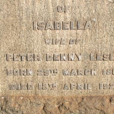 LESLIE Isabella 1866-1925