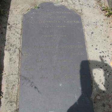 LESAR Jan Hendrik 1793-1864 &amp; Johanna Elizabeth PIETERSEN 1813-1866