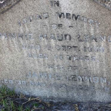 LENNON Minnie Maud -1950 :: LENNON James -1956 