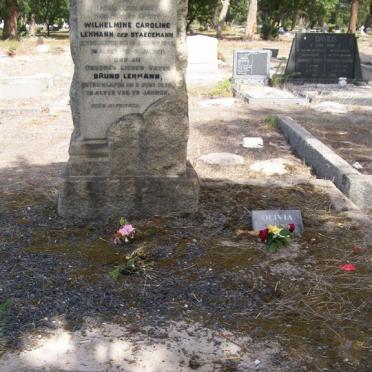 LEHMANN Bruno -1953 &amp; Wilhelmina Caroline STAEGEMANN -1948 :: LEHMANN Olivia 1922-2001