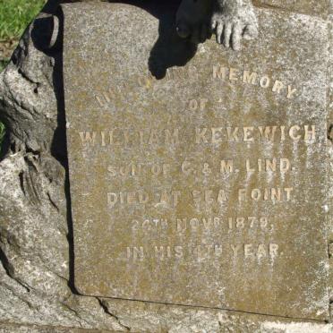 LIND William Kekewich -1879