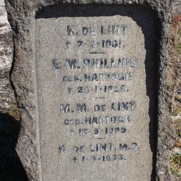 LINT DE :: PHILLIPS :: HARTOGH