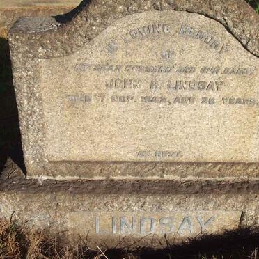 LINDSAY John R.  -1942