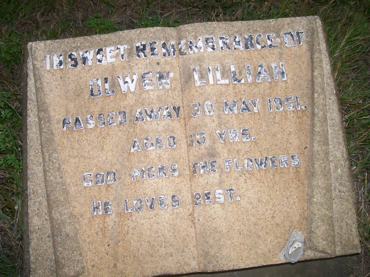 LILLIAN Olwen  -1951