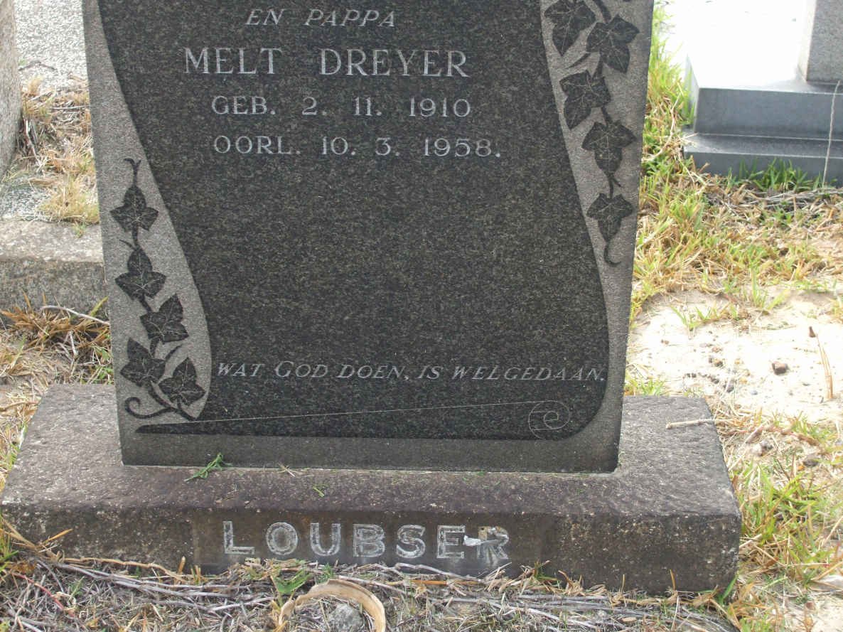 LOUBSER Melt Dreyer 1910-1958