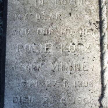 LOTZ Posie nee MINNE 1896-1968