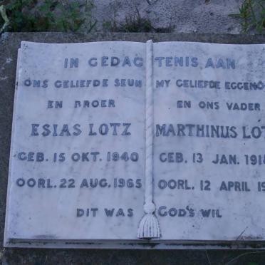 LOTZ Marthinus 1918-1982 :: LOTZ Esias 1940-1965