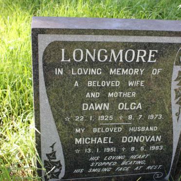 LONGMORE Dawn Olga 1925-1973 :: LONGMORE Michael Donovan 1951-1983