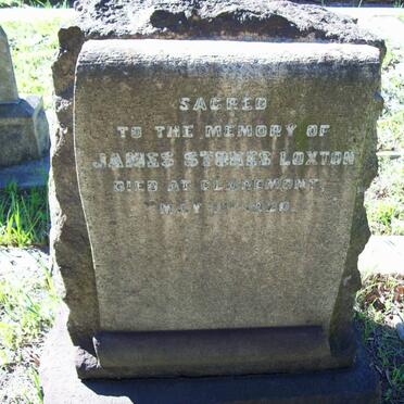 LOXTON James Stokes -1920