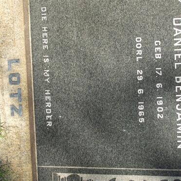 LOTZ Daniel Benjamin 1902-1965